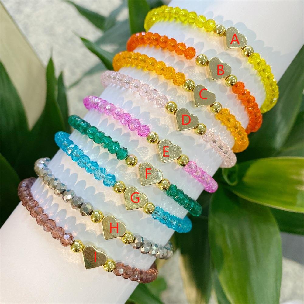 Rainbow Glass Beads Bracelet