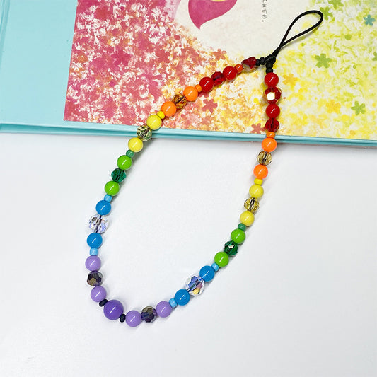 Acrylic Colorful Bead Key Chain