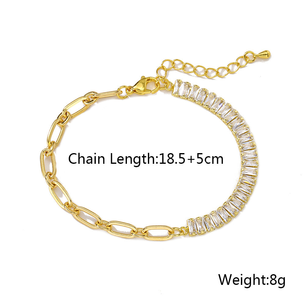 Half Link Chain Bracelet