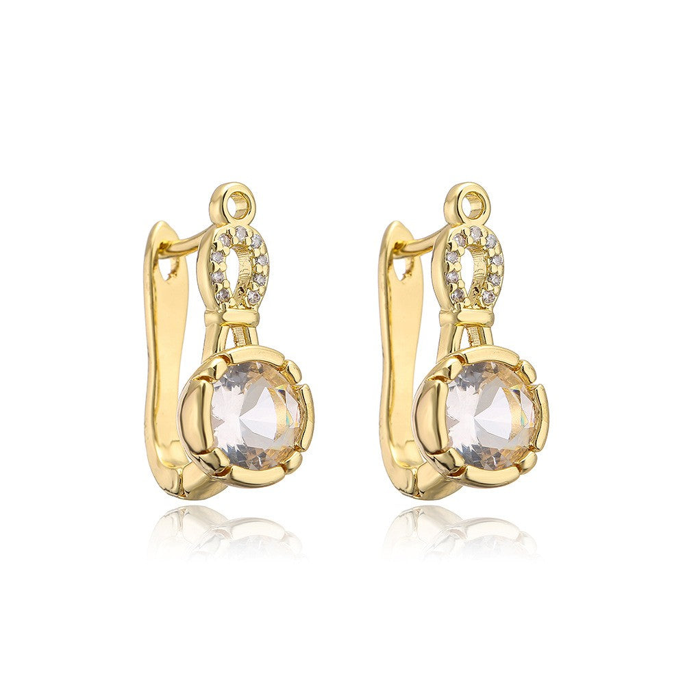 Special Zircon Brass Earring