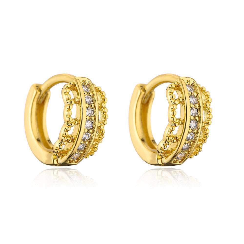 INS Clear Zircon Earring