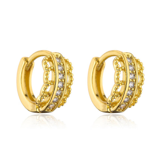 INS Clear Zircon Earring