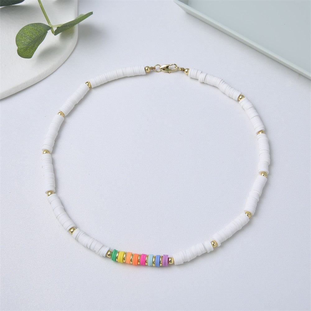 Fimo Gold Bead Necklace