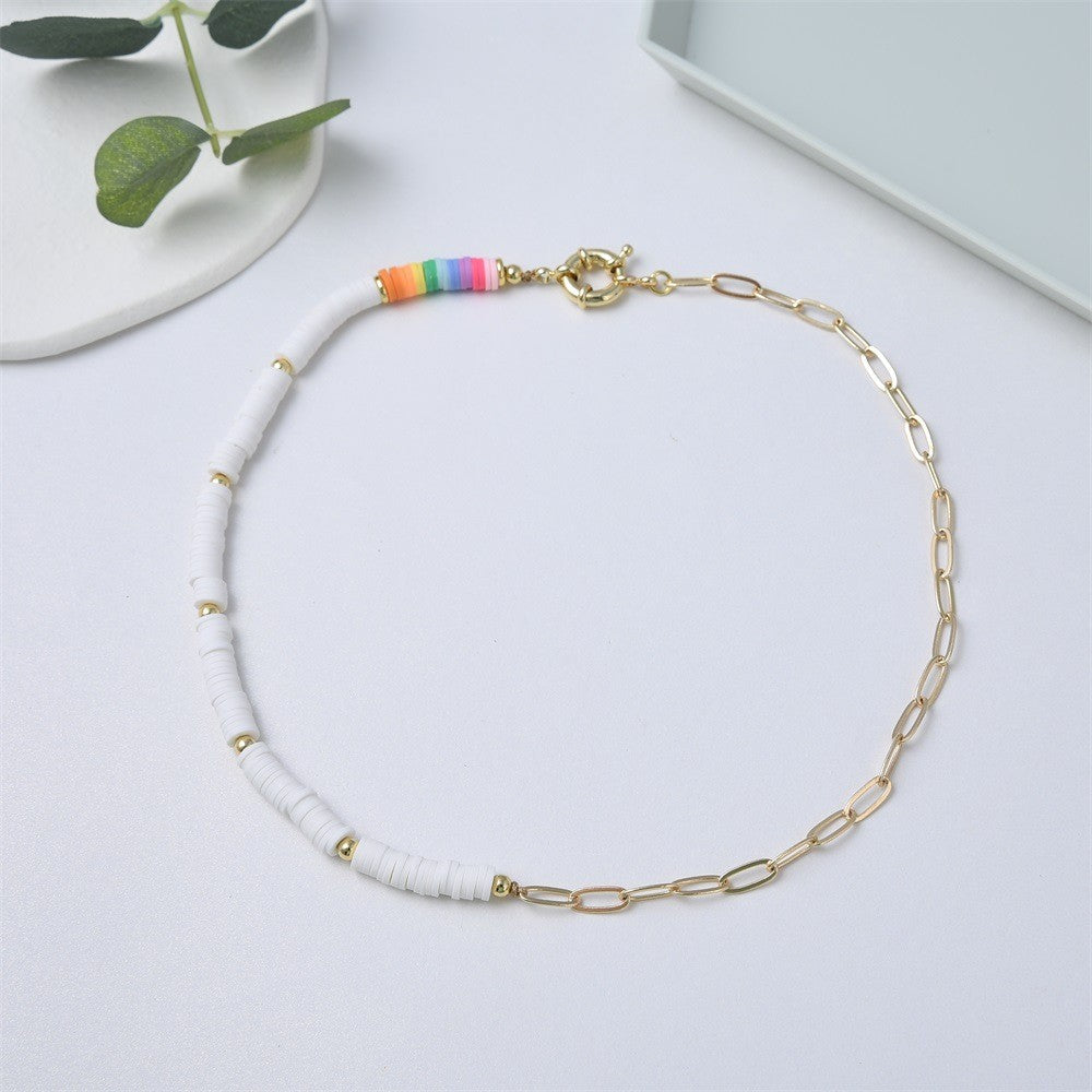 Fimo Gold Bead Necklace