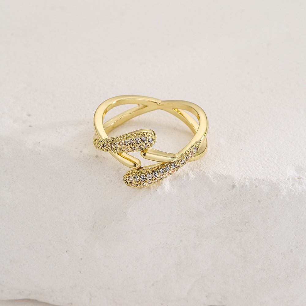 Adjustable Zircon Ring